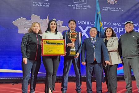 Монголын бүх ард түмний спортын XV шигшээ тэмцээнд Орхон аймаг ДЭД байр эзэллээ.