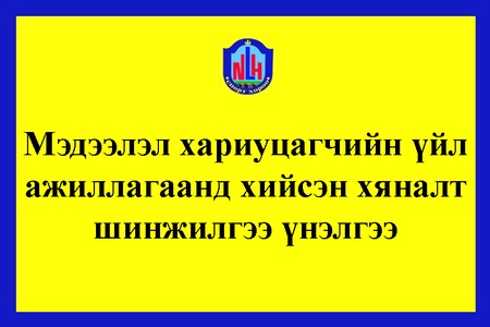 Мэдээлэл хариуцагчийн үйл ажиллагаанд хийсэн хяналт-шинжилгээ үнэлгээ