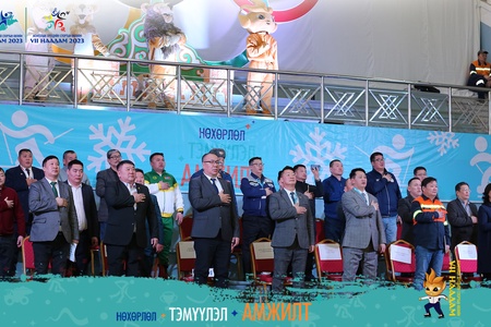 Монголын бүх ард түмний спортын өвлийн XVI наадам, Монголын хүүхдийн спортын өвлийн VII наадмын нээлтийн үйл ажиллагаа