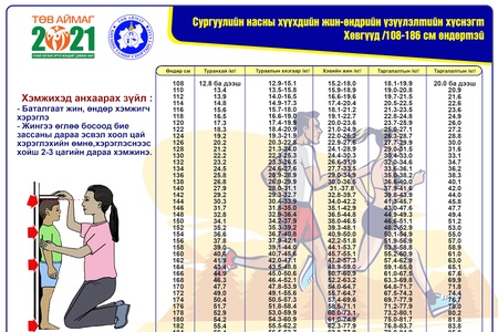 СУРГУУЛИЙН СУРАГЧДЫН БИЕИЙН ЖИНГИЙН ИНДЕКСЭЭ ХЯНАХ ХҮСНЭГТ