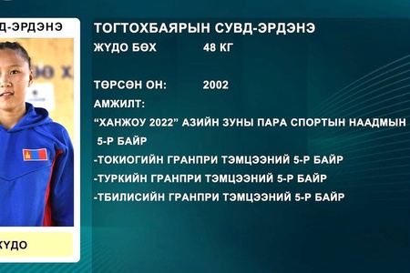 “ПАРИС-2024”: ӨНӨӨДӨР Т.СУВД-ЭРДЭНЭ БАРИЛДАНА