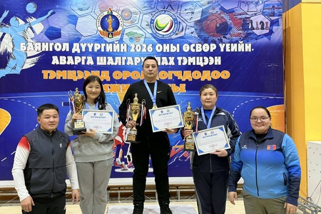 БАЯНГОЛ ДҮҮРГИЙН САМБО БӨХИЙН ӨСВӨР ҮЕИЙН АВАРГА ШАЛГАРУУЛАХ ТЭМЦЭЭН АВАРГУУДАА ШАЛГАРУУЛЛАА