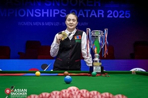 Б.НАРАНТУЯА СНУКЕРИЙН АЗИ ТИВИЙН АЛТАН МЕДАЛЬТ АНХНЫ МОНГОЛ ТАМИРЧИН БОЛОВ 