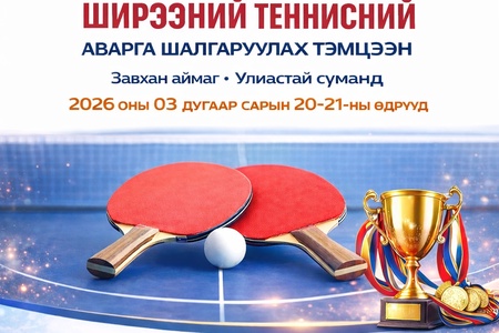 ТЕННИСНИЙ ТЭМЦЭЭН БОЛНО.