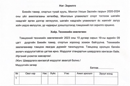 Багахангай дүүргийн аварга шалгаруулах "Ширээний шагайн наадгай” тэмцээний удирдамж дүүргийн ААНБ, Иргэд та бүхнийг идэвхтэй оролцохыг уриалж байна./2023-58/