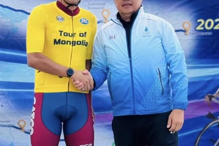 Б.МАРАЛ-ЭРДЭНЭ “TOUR OF MONGOLIA” ОЛОН ӨДРИЙН УРАЛДААНД ДӨРӨВ ДЭХ УДААГАА ТҮРҮҮЛЭЭ