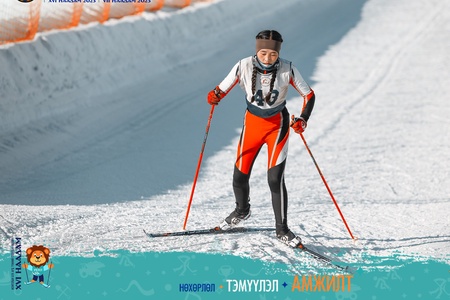 Монголын хүүхдийн спортын өвлийн VII наадмын 15-16 насны тамирчдын гүйлтийн цанын тэшилтийн  тэмцээний хэсгээс...