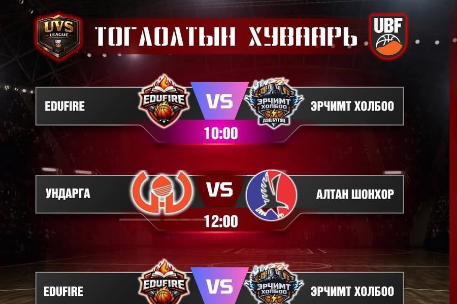 🏆🔥 2026.04.26 — Увс лигийн 2026 оны АЛТАН МЕДАЛИЙН төлөөх тоглолтууд эхэлж байна! 🔥🏆