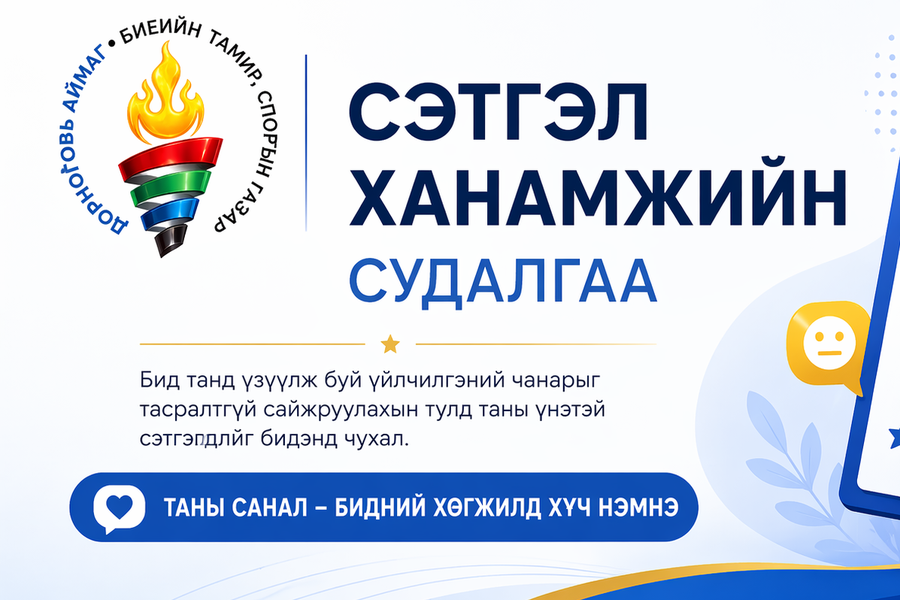 📊 ИРГЭДИЙН СЭТГЭЛ ХАНАМЖИЙН СУДАЛГАА