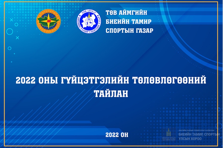 2022 ОНЫ ГҮЙЦЭТГЭЛИЙН ТӨЛӨВЛӨГӨӨНИЙ ТАЙЛАН