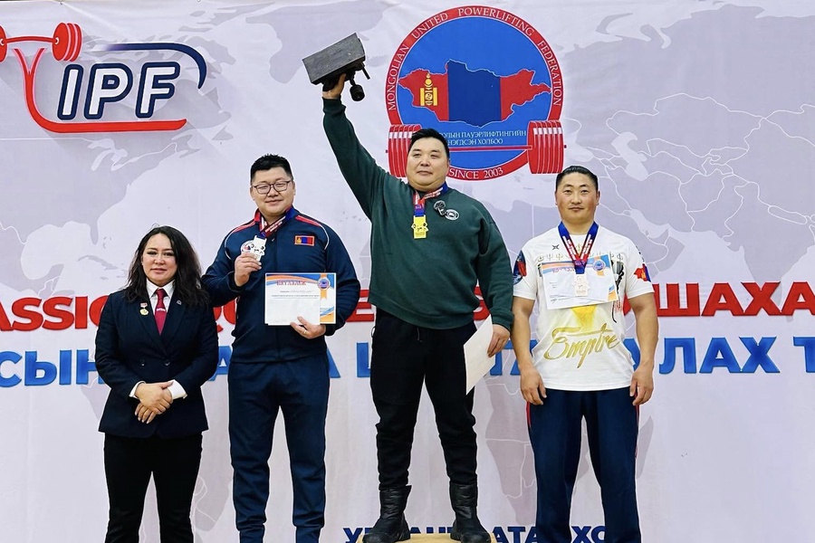 Паэурлифтингийн Хэрэглэлтэй УЛСЫН АВАРГА ШАЛГАРУУЛАХ ТЭМЦЭЭНД БАГИЙН ДҮНГЭЭР ГУРАВДУГААР БАЙРАНД ШАЛГАРЛАА