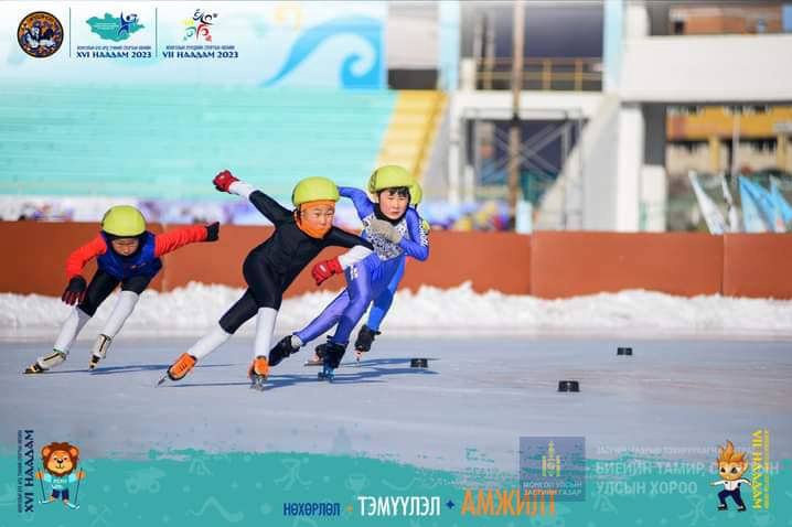Монголын хүүхдийн спортын VII өвлийн наадмын Шорт трейкийн төрөлд Булган аймгийн баг тамирчид 5 алт 2 мөнгө 3 хүрэл медаль хүртлээ.